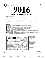 MSM9016 datasheet pdf Mosel Vitelic Corp