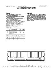 V43648S04VTG-75 datasheet pdf Mosel Vitelic Corp