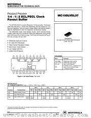 MC100LVEL37 datasheet pdf Motorola