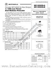 MC12022SLBD datasheet pdf Motorola