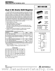 MC14015BD datasheet pdf Motorola