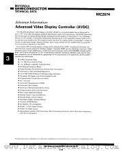 MC2674 datasheet pdf Motorola
