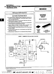 MC34010P datasheet pdf Motorola
