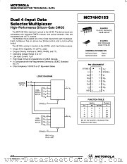 MC54HC153N datasheet pdf Motorola