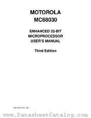 MC68030RC33 datasheet pdf Motorola