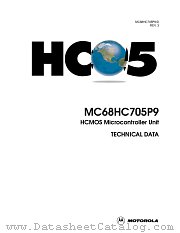 MC68HC705P9CDW datasheet pdf Motorola