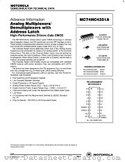 MC74HC4351AD datasheet pdf Motorola
