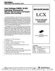 MC74LCX16543ADT datasheet pdf Motorola