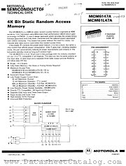 MCM6147AP70 datasheet pdf Motorola