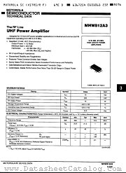 MHW812A3 datasheet pdf Motorola