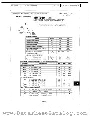 MMT930 datasheet pdf Motorola