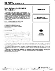MPC946FA datasheet pdf Motorola