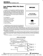 MPC992FA datasheet pdf Motorola