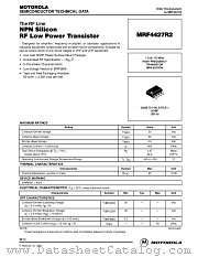 MRF4427R2 datasheet pdf Motorola