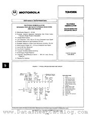 TCA4500A datasheet pdf Motorola
