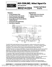 MX214J datasheet pdf MXCOM