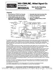 MX805AP datasheet pdf MXCOM