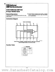 5430DMQB datasheet pdf National Semiconductor