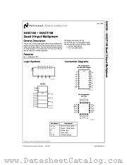 54AC158ERQMLV datasheet pdf National Semiconductor