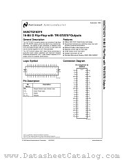 54ACTQ16374MDA datasheet pdf National Semiconductor