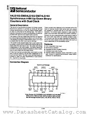 54LS193LMQB datasheet pdf National Semiconductor