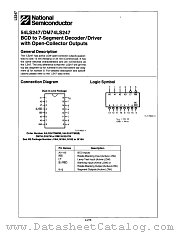 DM74LS247M datasheet pdf National Semiconductor