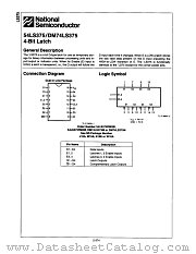 54LS375FMQB datasheet pdf National Semiconductor