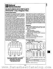 54LS670FMQB datasheet pdf National Semiconductor