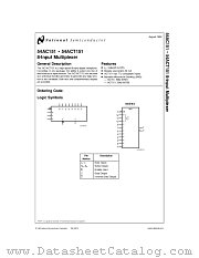 JM54AC151BFA-RH datasheet pdf National Semiconductor