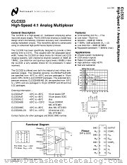 CLC533AJE-TR13 datasheet pdf National Semiconductor