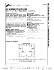 LM124MWA datasheet pdf National Semiconductor