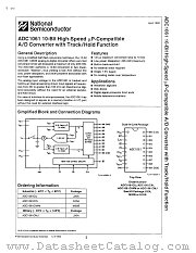 ADC1061CMJ datasheet pdf National Semiconductor