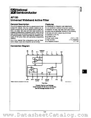 AF150-2CJ datasheet pdf National Semiconductor