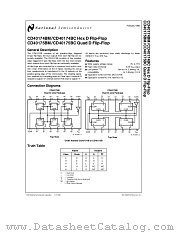 CD40174BMJ_883 datasheet pdf National Semiconductor