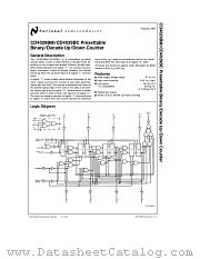 CD4029BMW_883 datasheet pdf National Semiconductor