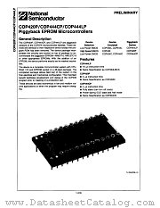 COP444CP datasheet pdf National Semiconductor