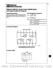 DM7401N datasheet pdf National Semiconductor