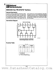 DM54365W datasheet pdf National Semiconductor