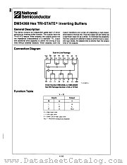 DM54368W datasheet pdf National Semiconductor