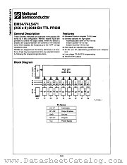 DM74LS471V datasheet pdf National Semiconductor