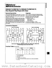 DM54S174J datasheet pdf National Semiconductor