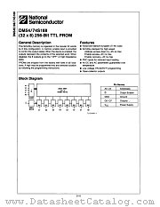 DM74S188AN datasheet pdf National Semiconductor