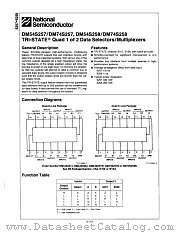 DM54S258J datasheet pdf National Semiconductor