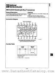 DM74LS243WM datasheet pdf National Semiconductor
