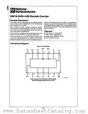 DM74LS290N datasheet pdf National Semiconductor