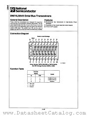 DM74LS645N datasheet pdf National Semiconductor
