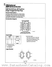 DM74S109N datasheet pdf National Semiconductor