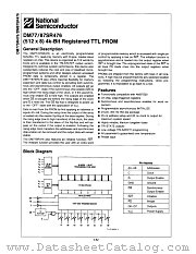 DM87SR476J datasheet pdf National Semiconductor