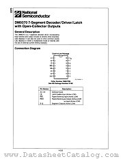 DM9370N datasheet pdf National Semiconductor