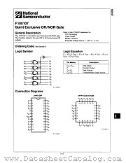 F100107 datasheet pdf National Semiconductor